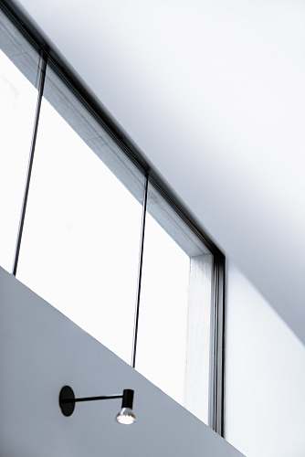 architecture turned-on black sconce lamp building